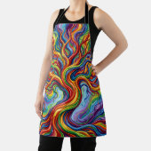 Abstracte Levensboom Regenboog Schort (Insitu)