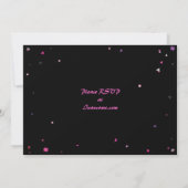 Abstracte levensboom zoet 16 zestien uitnodiging (Achterkant)