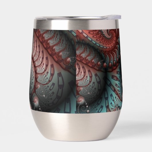 Abstracte Levensechte Fantasie Fractale Kunst Brui (Links)