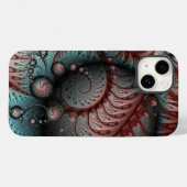 Abstracte Levensechte Fantasie Fractale Kunst Brui Case-Mate iPhone Case (Achterkant (horizontaal))