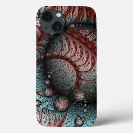 Abstracte Levensechte Fantasie Fractale Kunst Brui Case-Mate iPhone Case (Achterkant)