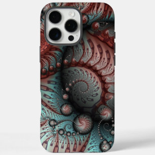 Abstracte Levensechte Fantasie Fractale Kunst Brui iPhone 16 Pro Max Hoesje