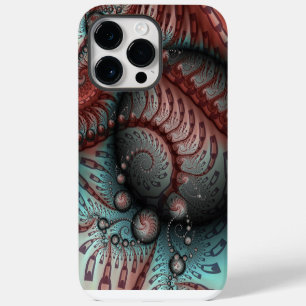 Abstracte Levensechte Fantasie Fractale Kunst Brui iPhone 14 Pro Max Hoesje