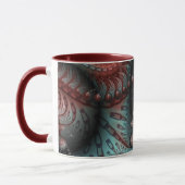 Abstracte Levensechte Fantasie Fractale Kunst Brui Mok (Links)