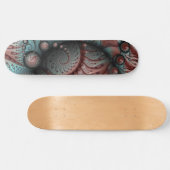 Abstracte Levensechte Fantasie Fractale Kunst Brui Persoonlijk Skateboard (Horizontaal)