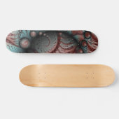 Abstracte Levensechte Fantasie Fractale Kunst Brui Persoonlijk Skateboard (Horizontaal)