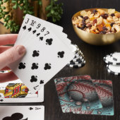 Abstracte Levensechte Fantasie Fractale Kunst Brui Pokerkaarten (Insitu)