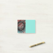 Abstracte Levensechte Fantasie Fractale Kunst Brui Post-it® Notes (Op bureau)