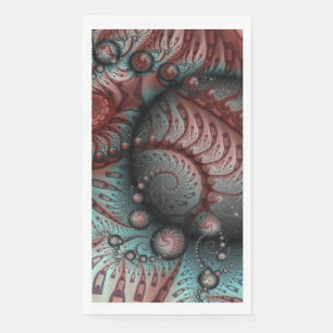 Abstracte Levensechte Fantasie Fractale Kunst Brui Servet