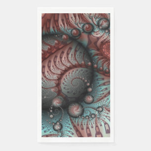 Abstracte Levensechte Fantasie Fractale Kunst Brui Servet