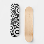 Abstracte levensstructuur - B&W Skateboard (Voorkant)