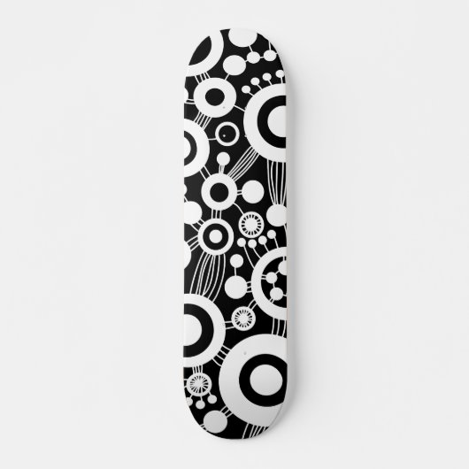 Abstracte levensstructuur - B&W Skateboard (Voorkant)