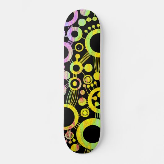 Abstracte levensstructuur - Kleur Tex 01 Persoonlijk Skateboard (Voorkant)