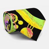 Abstracte levensstructuur - Kleur Tex 01 Stropdas (Opgerold)