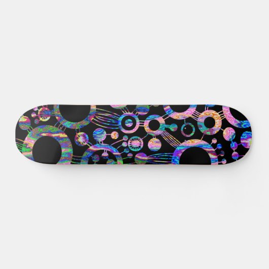 Abstracte levensstructuur - Kleur Tex 03 Persoonlijk Skateboard (Horizontaal)