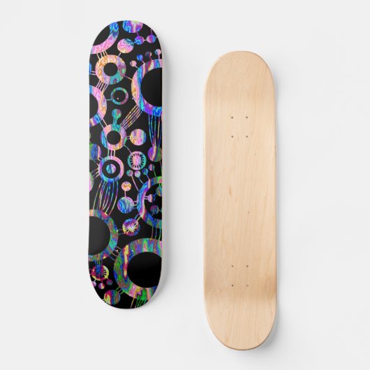 Abstracte levensstructuur - Kleur Tex 03 Persoonlijk Skateboard (Voorkant)
