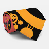 Abstracte levensstructuur - Kleur Tex 04 Stropdas (Opgerold)