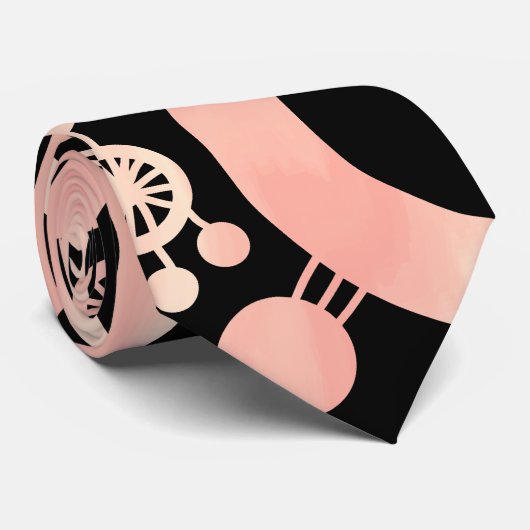 Abstracte levensstructuur - Kleur Tex 04 Stropdas (Opgerold)