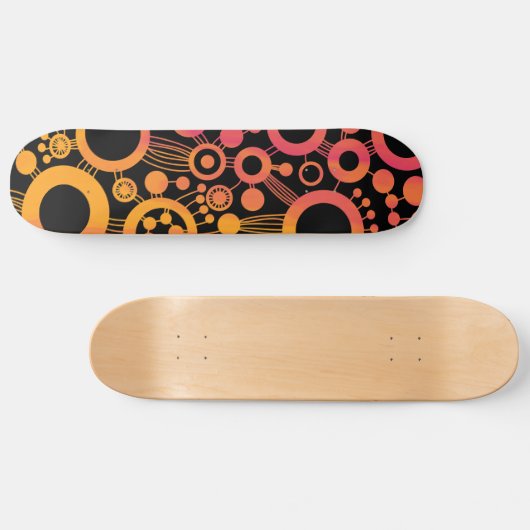 Abstracte levensstructuur - Kleur Tex 06 Persoonlijk Skateboard (Horizontaal)