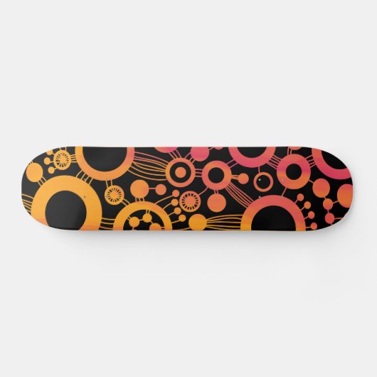 Abstracte levensstructuur - Kleur Tex 06 Persoonlijk Skateboard (Horizontaal)