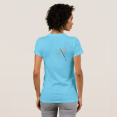 Abstracte Libelle Kunst om te Dragen T-shirt (Achterkant volledig)