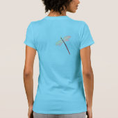 Abstracte Libelle Kunst om te Dragen T-shirt (Achterkant)