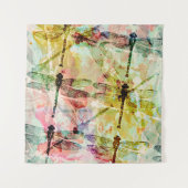 Abstracte libellen wandkleed (Voorkant)