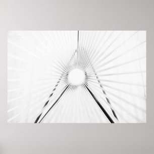Abstracte licht tunnel geometrie poster