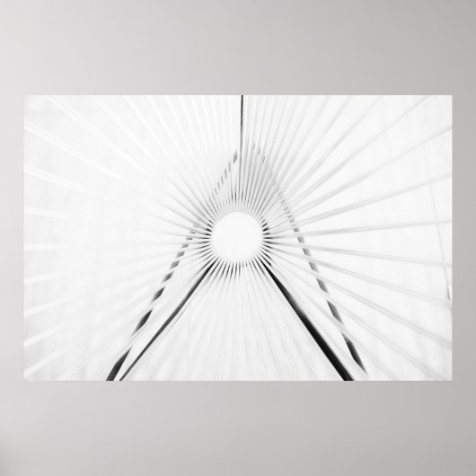 Abstracte licht tunnel geometrie poster (Voorkant)