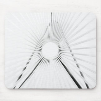 Abstracte licht tunnel geometrie poster muismat