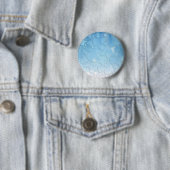 Abstracte lichtblauw hart ronde button 5,7 cm (In situ)