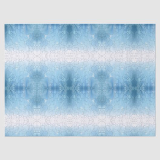 Abstracte lichtblauw hart tissuepapier (Voorkant)