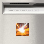 Abstracte lichtbundels en -effecten magneet (Insitu (Vaatwasser))