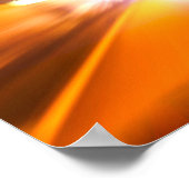 Abstracte lichtbundels en -effecten poster (Hoek)