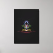 Abstracte lichte paden uitgerekt canvas afdrukken (Voorkant)