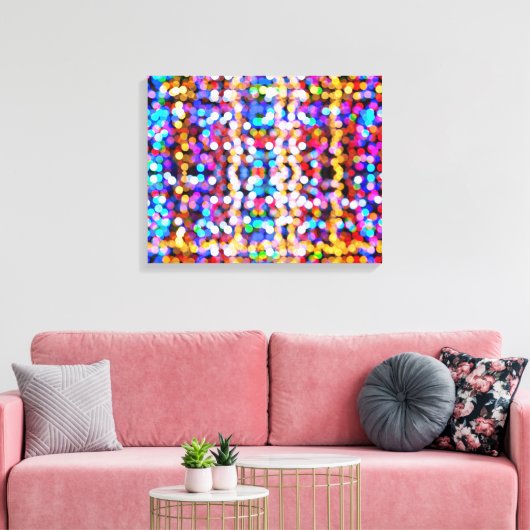 Abstracte lichten canvas afdruk (Insitu (Woonkamer))