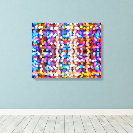 Abstracte lichten canvas afdruk (Insitu (Houten vloer))