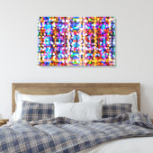 Abstracte lichten canvas afdruk (Insitu (Slaapkamer))