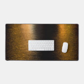 Abstracte lichten zee glanzende gebronsde metallic bureaumat (Keyboard & Muis)