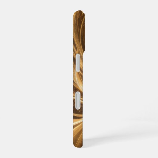 Abstracte Lichtenergie en Kosmische Werveling iPhone 16 Hoesje (Rechterkant)