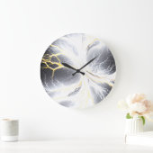 Abstracte lichtgevende energieboomklok grote klok (Huis)