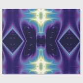 ABSTRACTE LICHTGOLVEN EN WERVELINGEN, blauw, paars Cadeaupapier (Vlak)