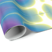 ABSTRACTE LICHTGOLVEN EN WERVELINGEN, blauw, paars Cadeaupapier (Rol Hoek)