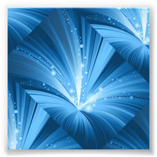 ABSTRACTE LICHTRAYS BLAUW WITTE RUIMTEXTURES WA FOTO AFDRUK (Voorkant)