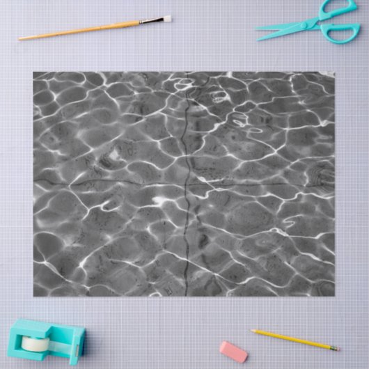 Abstracte lichtreflecties op watertissuepapier tissuepapier (Craft)