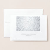 Abstracte lichtreflecties op zilverwater folie kaarten (Met envelop)