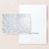 Abstracte lichtreflecties op zilverwater folie kaarten (Display)