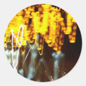 Abstracte lichtschakelaars ronde sticker (Voorkant)