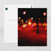 Abstracte lichtschilderende uitslag briefkaart (Voorkant / Achterkant)