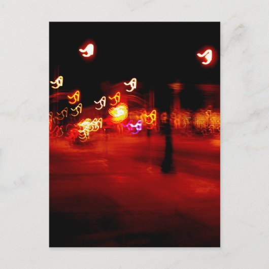 Abstracte lichtschilderende uitslag briefkaart (Voorkant)